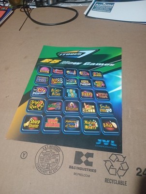 JVL Itouch 7 Original Arcade Sales Flyer