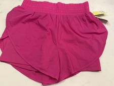 All In Motion Women's Active Light High-Rise Shorts Hot Pink Size: S NWT
