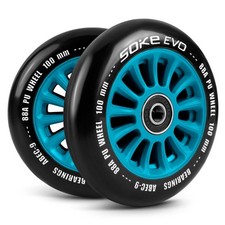 Scooter Wheels 100mm Blue 2pcs