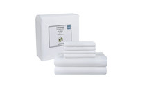 Pure Earth Sheet Set White Organic 6-Piece 300 Thread Count Soft