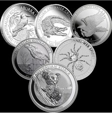 UK 1oz solid 99.99% silver coin 2021 Kangaroo, Perth Mint, Uncirculated
