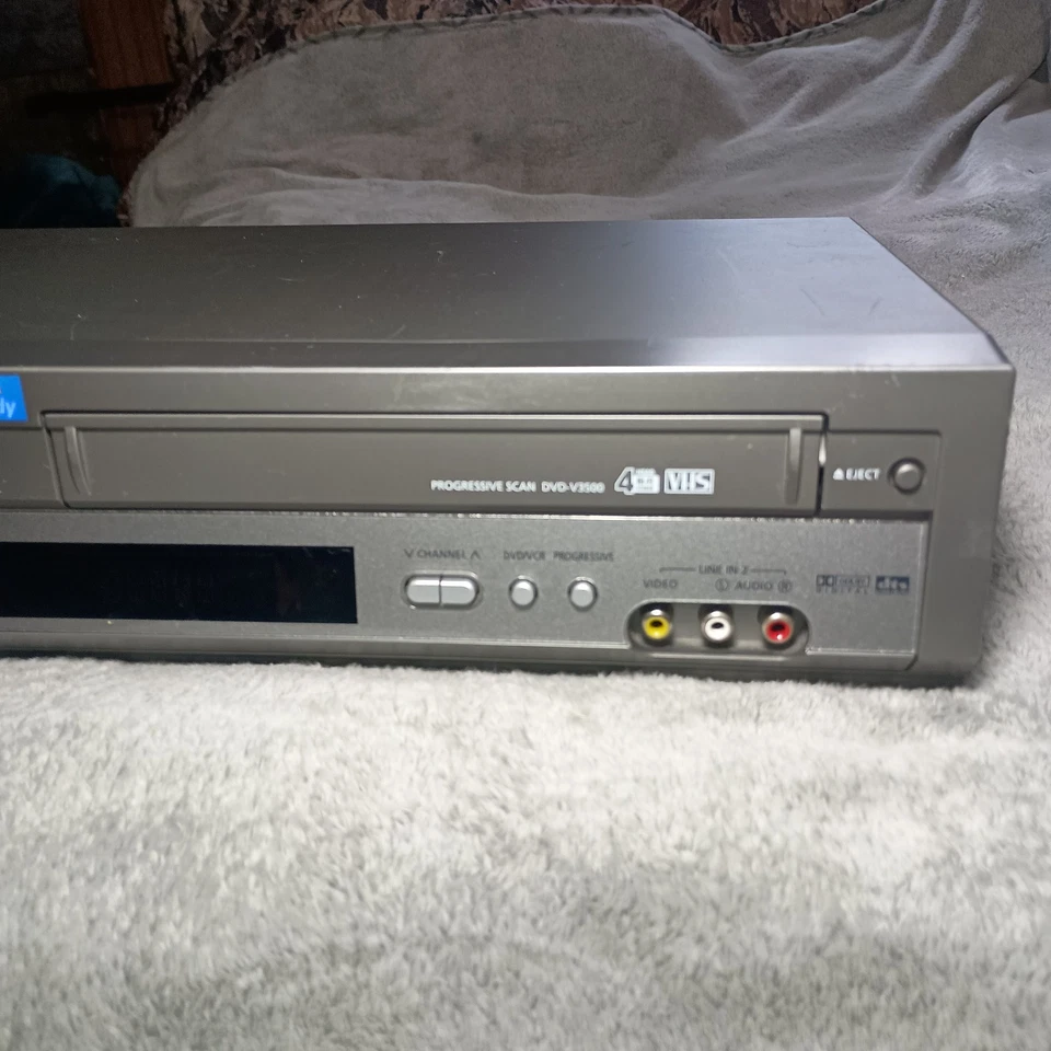 Samsung DVD-V3500 DVD VCR Combo Grabadora VHS Reproductor HiFi Estéreo VCR Funciona Foto 3 de 4