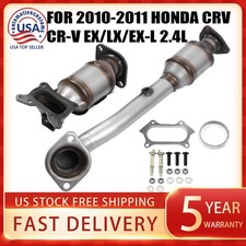 For 2010-2011 Honda CR-V 2.4L Stainless Steel Catalytic Converter Set w Gaskets,