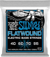 Extra Slinky Flatwound Bass Guitar Strings, 40-95 Gauge (P02815)