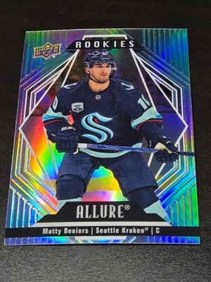 2022-23 Upper Deck Allure Matty Beniers BASE RAINBOW ROOKIE Seattle Kraken NHL