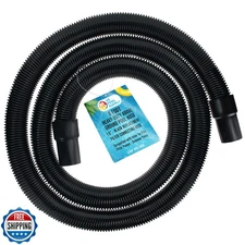 U.S. Pool Supply 8 Foot Heavy-Duty Above Ground Pool Hose, 1.5" - Black Repla