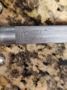 HOFFRITZ 15” Honing Steel Rod Knife Sharpener Sharpening Tool GERMANY