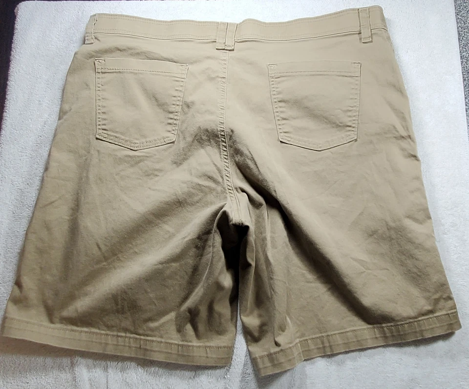 Pantalones cortos para mujer Riders By Lee talla 12M tiro medio 10" marrón. 34x8 Foto 2 de 4