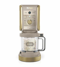 Ninja CREAMi Deluxe Ice Cream Maker machine Stone Gold 10 Functions 2 Tub new