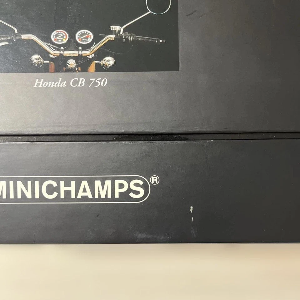 Minichamps Honda Cb750 Naranja 16 Diecast Modelo Moto Réplica Bicicleta Exhibición Foto 3 de 4