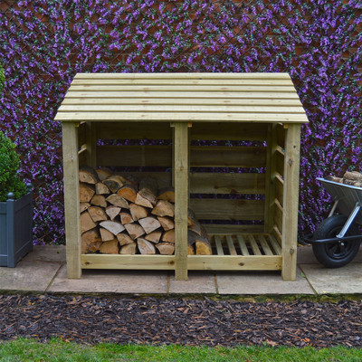 Cottesmore Log Store Outdoor Storage Shed Kindling Timber