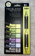 Spectrum Noir Tri-Blend 3-in-1 Blendable Markers Art Pens Set 18 Colours