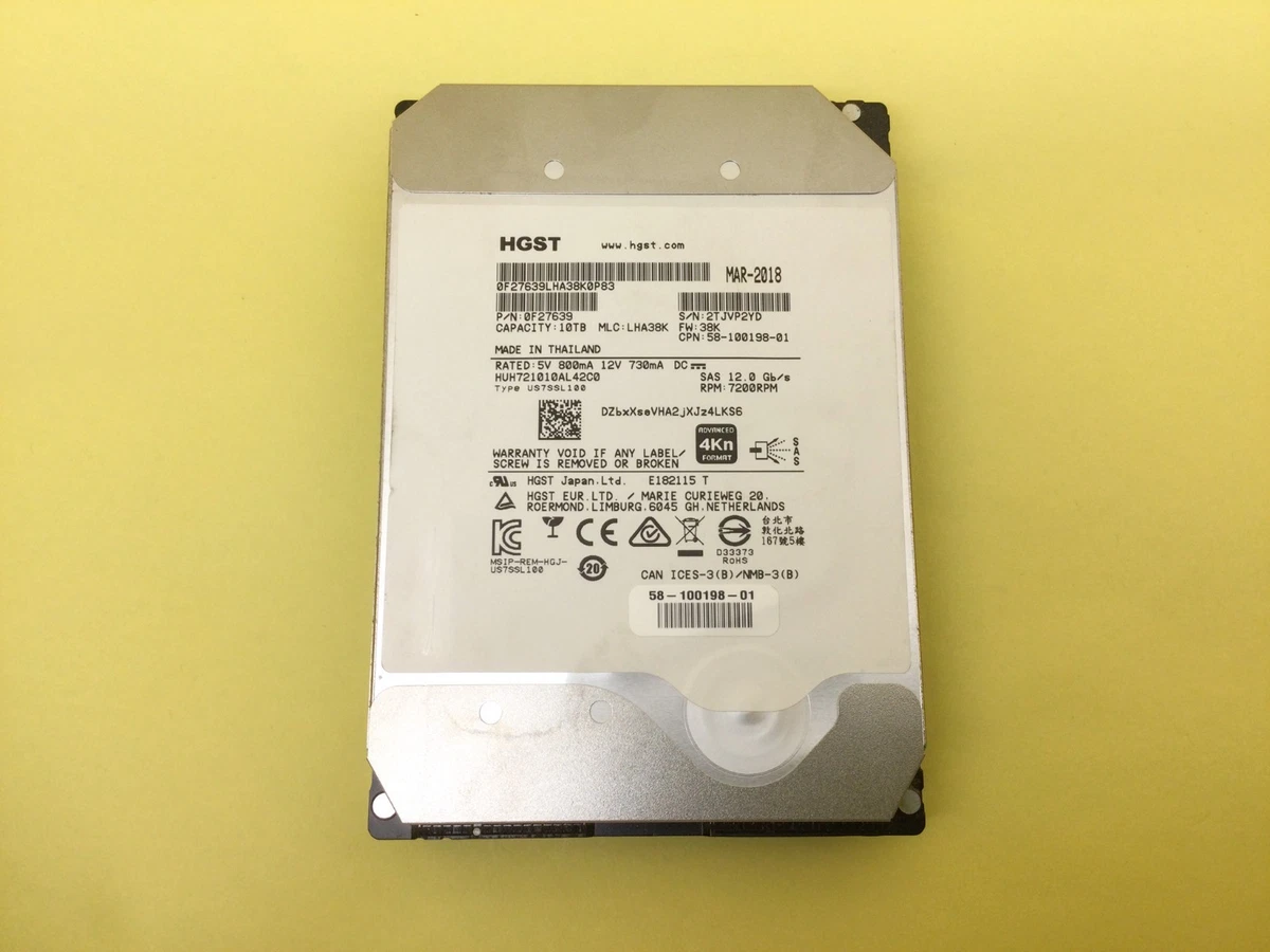 HGST Internal Hard Disk Drives 10 TB Storage Capacity for sale | eBay