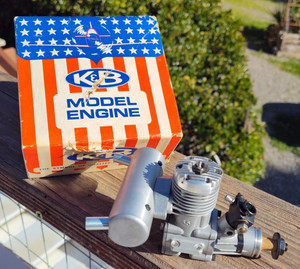 Gros Moteur Ancien RC Vintage Model Engine K&B 45 Sportster
