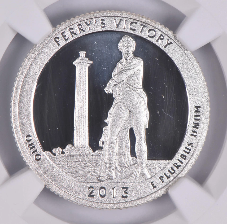 2013-S Silver PF69 ANT Peace Memorial Quarter Limited Edition NGC *6184 - Image 3 of 4