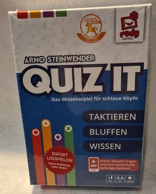 Quiz IT Taktieren, Brettspiel mit App Funktion ab 12 Jahre von Arno Steinwender