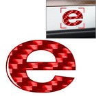 Window Door Wall Car Badge Emblem Lowercase Alphabet Letter Decal Stickers e Red