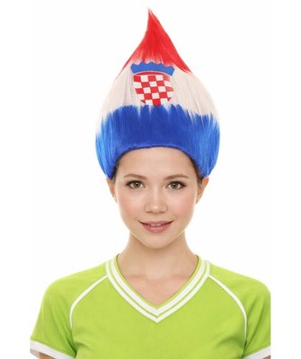 Egypt Flag Sport Afro Wig, Mid Eastern Play Event Halloween Wig, HW-2921A