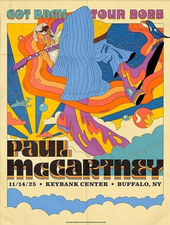 P mccartney Got Back Buffalo NY November 14, 2025 Premium Matte Vertical Poster