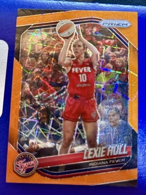 2025 Panini Prizm WNBA - Lexie Hull #51 Orange Velocity Prizm - Indiana Fever