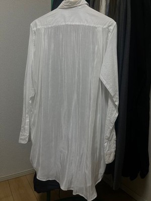 ANN DEMEULEMEESTER Sheer Shirt S White Archive Darkwear Vintage