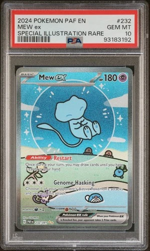 2024 POKEMON PAF EN-PALDEAN FATES SPECIAL ILLUSTRATION RARE #232 MEW EX PSA 10