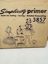 Simplicity 3857 Girls Dress Vinatge Pattern 12 *Uncut Missing Envelope