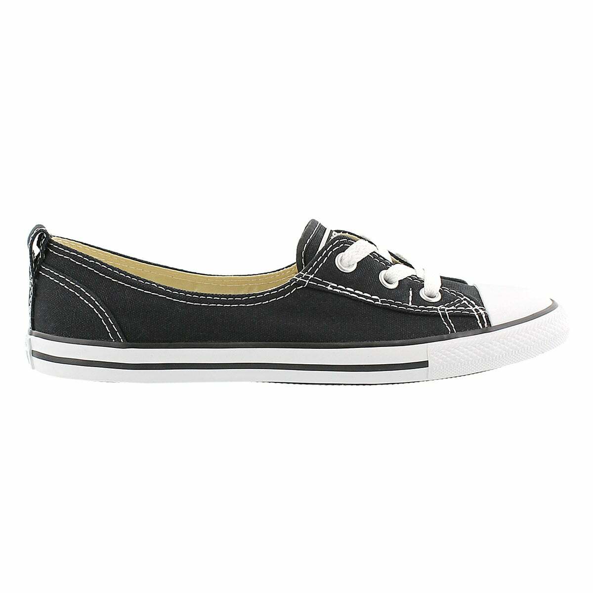 chuck taylor all star dainty leather ballet low top black