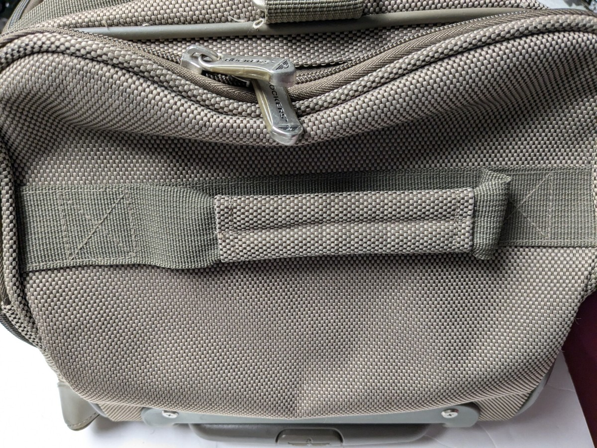 Dockers Travel Bag With Carry Strap and Wheels 18Lx13wx10h Beige w