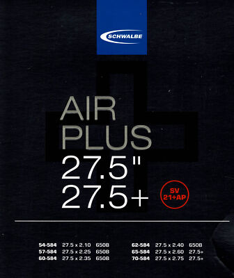 Schwalbe Schlauch SV21+AP 27.5 Zoll Plus (54/70-584) Air Plus