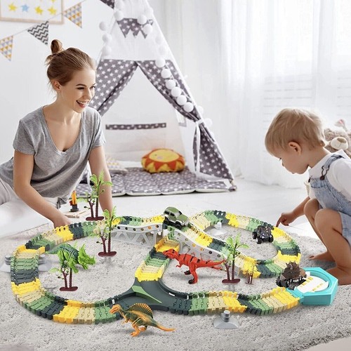 Dino Track Park. 192 PCS. AGES 3+ sealed. EPOC AIR. Toy Dino Train Set - Picture 5 of 7