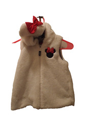 Disney Junior Minnie Jacket Size 5 with hood and bow