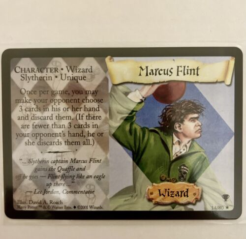 Harry Potter Trading Card Game Marcus Flint #14/80 Rare TCG - Picture 1 of 2