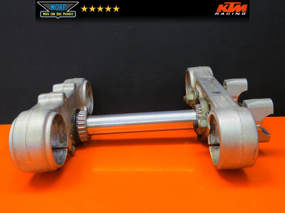 1994 KTM 440 EXC TRIPLE CLAMP FORK TREE STEERING STEM 58001032744 - Image 4 of 4