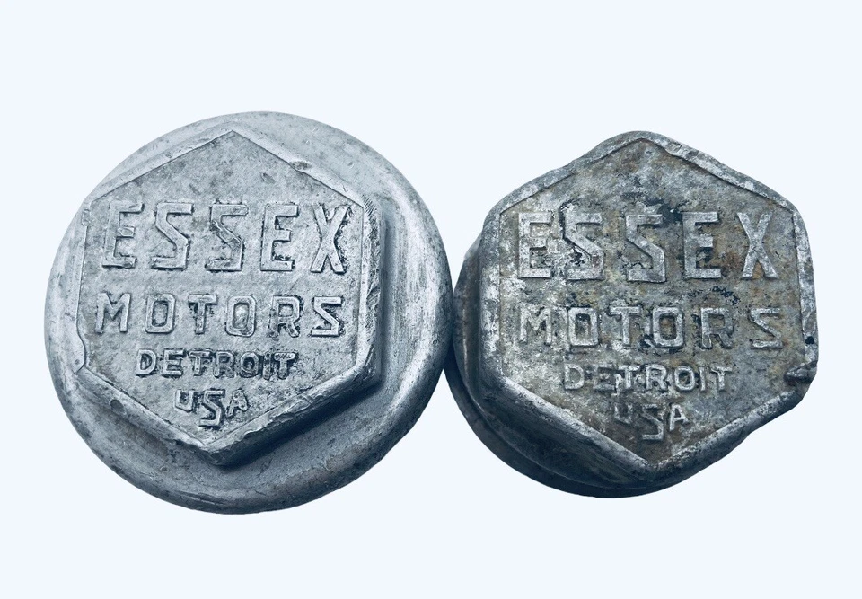 Tapacubos tapacubos de eje automático original vintage de 1920 Essex Motors atornillado Foto 2 de 4