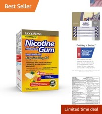 4 mg Nicotine Polacrilex Coated Gum - 100 Count - Effective for Cravings Relief