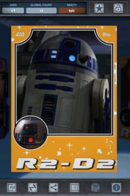 Star Wars Card Trader - Digital RotS Throwback Orange Epic R2-D2 21cc