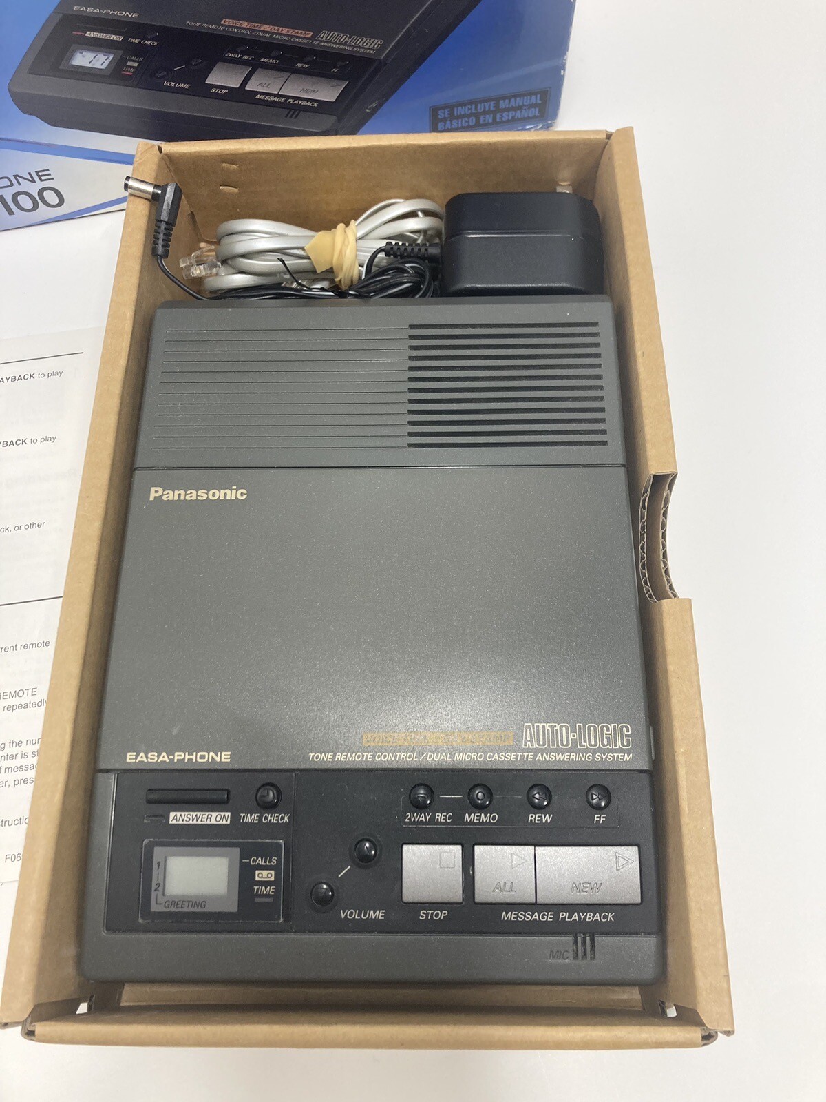 Panasonic KXT5100 EasaPhone Auto Telephone Answering System Tested