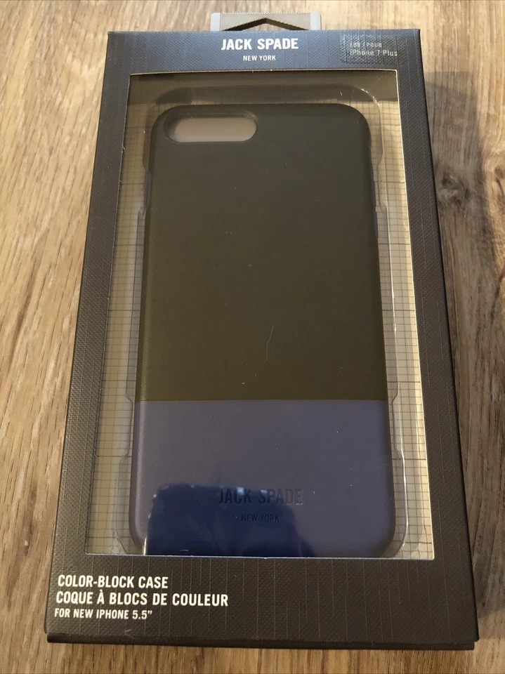 Capa Jack Spade para Apple iPhone 7 Plus e 8 Plus azul/preta Fulton - Imagem 2 de 3