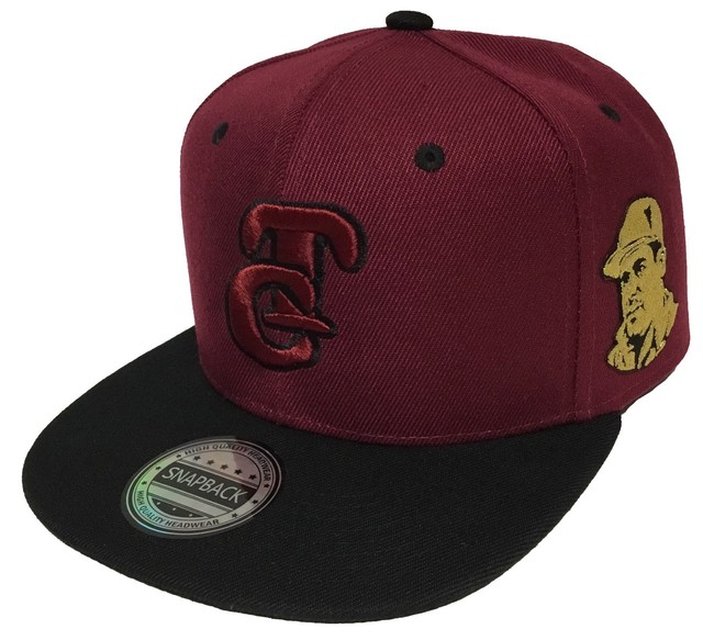 TOMATEROS DE CULIACAN 2 LOGOS EL CHAPO A LADA HAT MAROON BLACK SNAPBACK