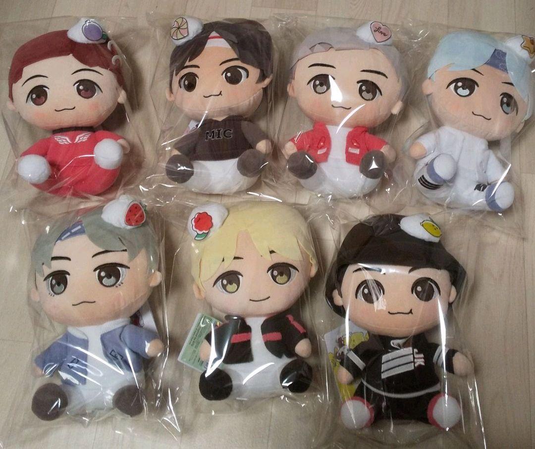 BTS TinyTAN Special Sitting Plush Toy Complete Set 28cm 11in J
