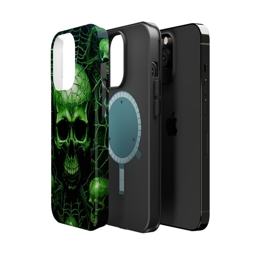 Funda resistente magnética calavera verde iPhone - Imagen 79 de 89