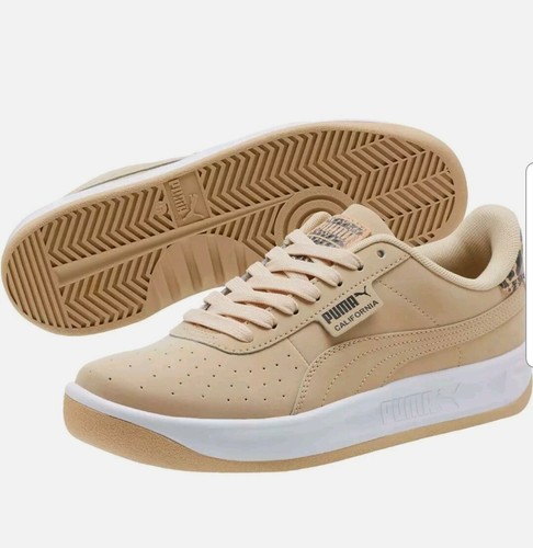 Puma California Wild Tan Leopard Suede 