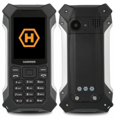 Hammer Patriot Dual SIM 64MB + 32MB schwarz/silber entsperrt 2G SIMFree (KEIN AKKU
