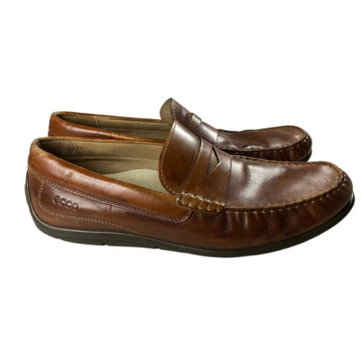 Ecco Leather Penny Loafer Slip On Dress Casual Men display picture 1