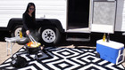 Reversible Diagonal Design Mat for Home, Patio, RV, Camping, Picnic, Beach