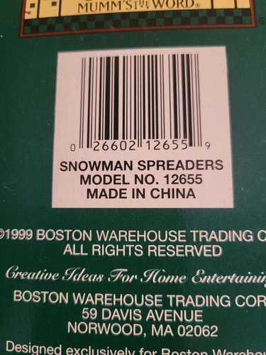 Debbie Mumm Spreaders Snowmen model 12655 about 4" long - Picture 6 of 6