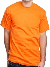 NWT USA Made Sovereign 3XLT 3X Tall Orange T-Shirt 100% Cotton FULL CUT