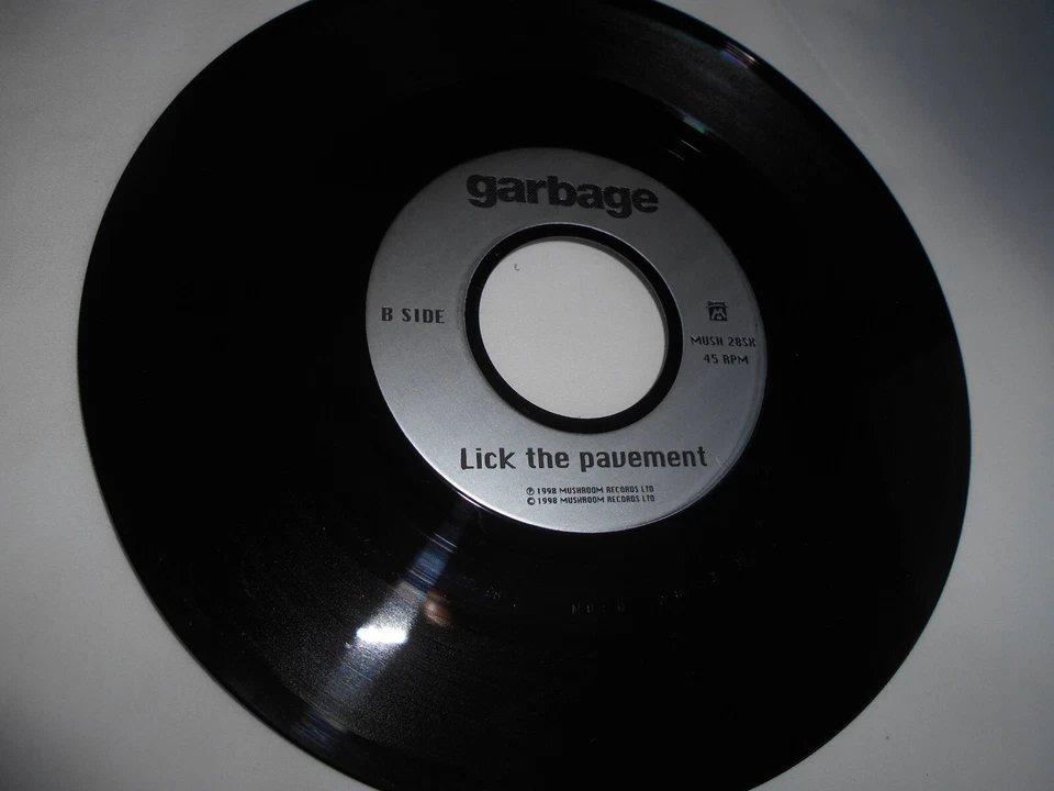 Garbage Push It Mint- 7" 1998 Jukebox Promo Rare Lick the Pavement Mush 28SH - Image 3 of 4