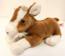 Aurora Flopsies BABY BILLY GOAT 7" Laying Plush Brown White Stuffed Toy J12